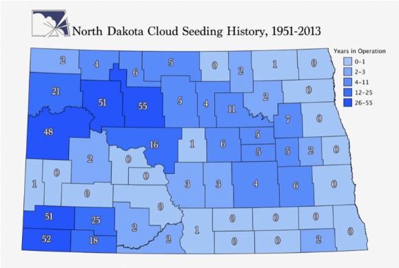 ND County Map for Cloud Seeding